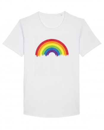 Rainbow Tricou mânecă scurtă guler larg Bărbat Skater