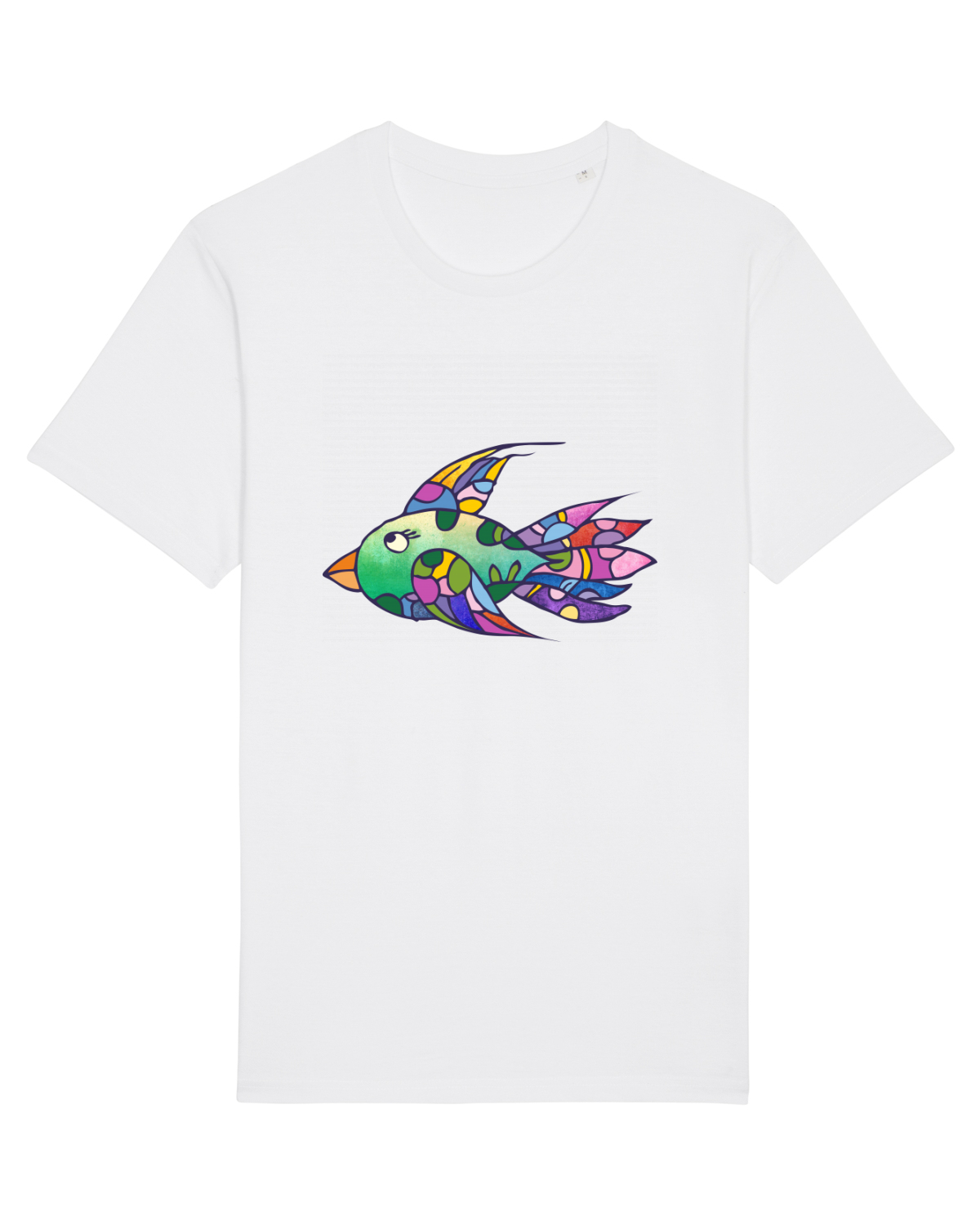 Tricou mânecă scurtă Unisex Rocker White