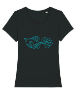 birdy_III-1 Tricou mânecă scurtă guler larg fitted Damă Expresser
