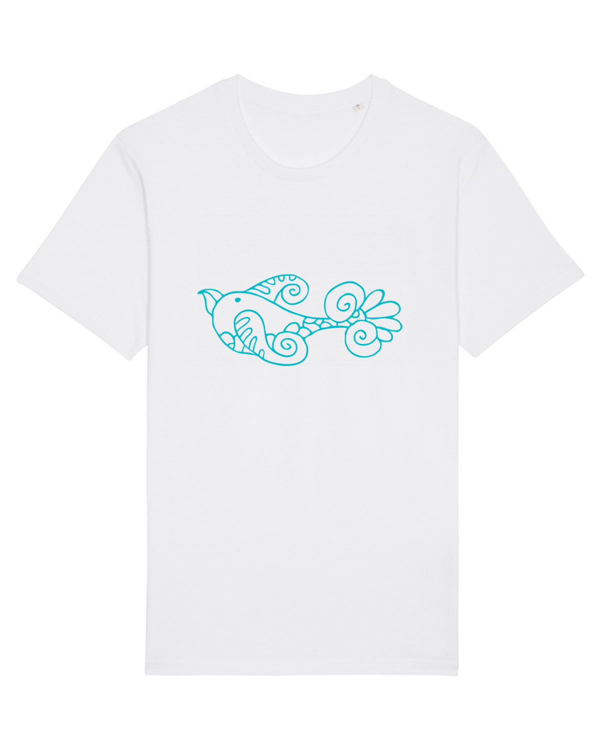 Tricou mânecă scurtă Unisex Rocker White