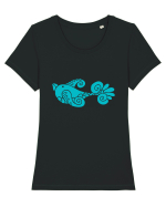 birdy_III-2 Tricou mânecă scurtă guler larg fitted Damă Expresser