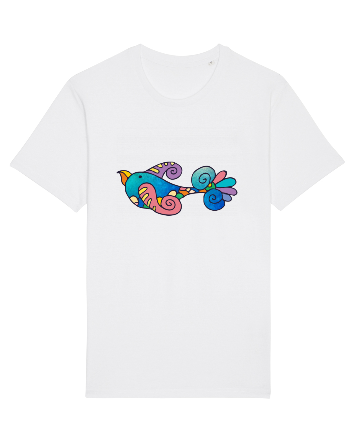 Tricou mânecă scurtă Unisex Rocker White