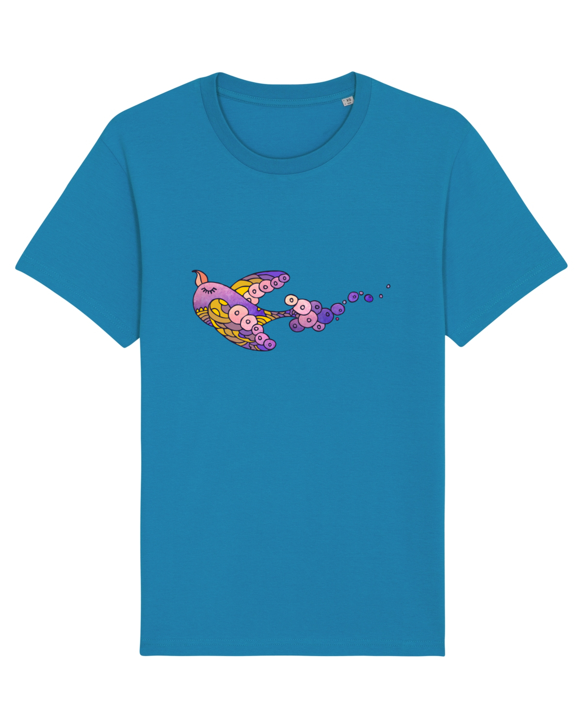 Tricou mânecă scurtă Unisex Rocker Azur