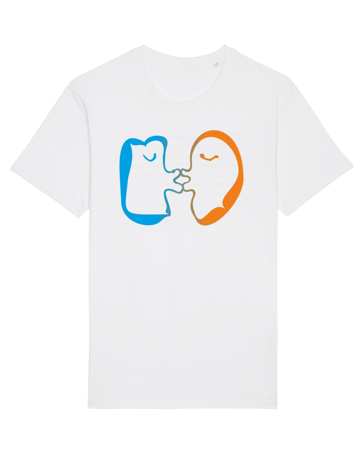 Tricou mânecă scurtă Unisex Rocker White