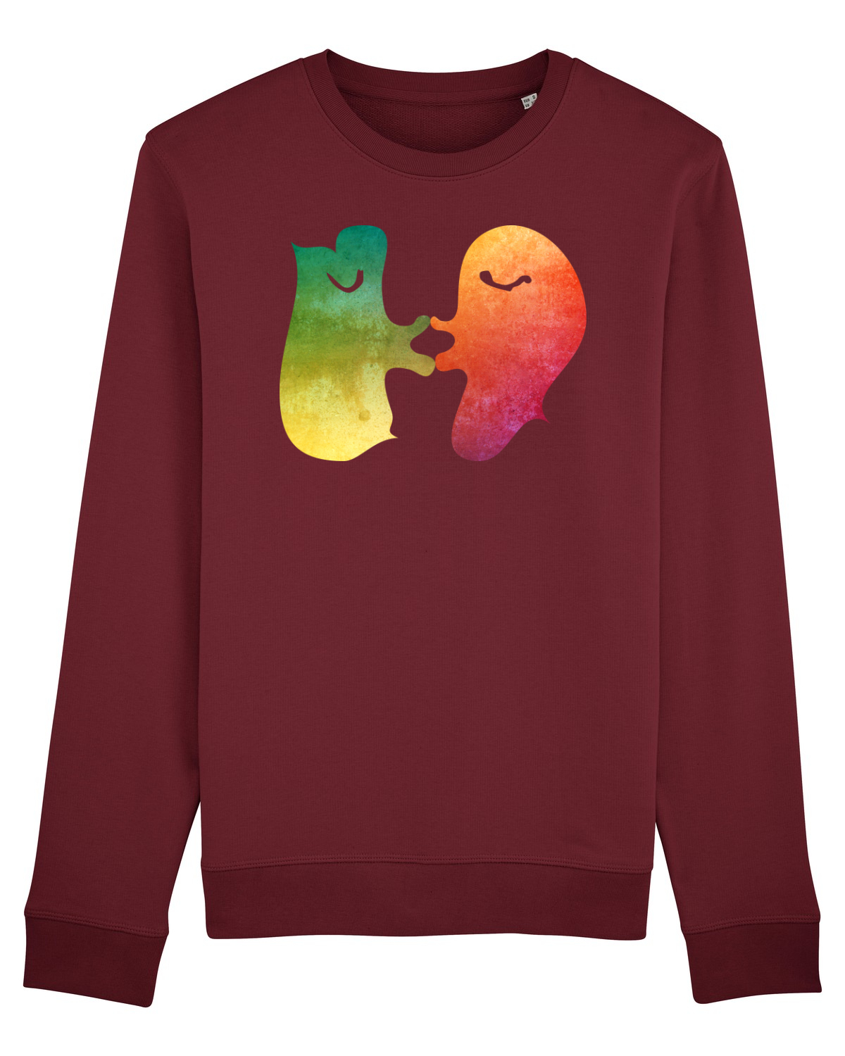 Bluză mânecă lungă Unisex Rise Burgundy