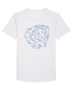 faces_I-1 Tricou mânecă scurtă guler larg Bărbat Skater