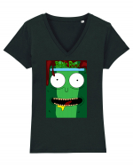 Pickle Rick Tricou mânecă scurtă guler V Damă Evoker