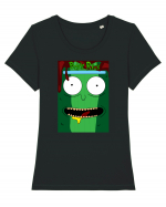 Pickle Rick Tricou mânecă scurtă guler larg fitted Damă Expresser