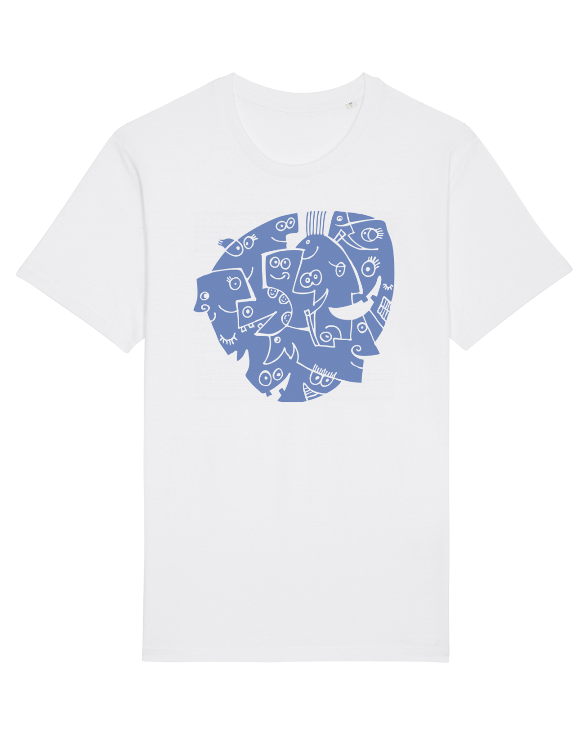 Tricou mânecă scurtă Unisex Rocker White