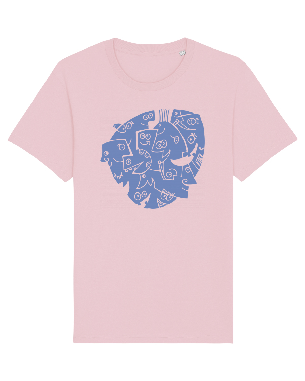 Tricou mânecă scurtă Unisex Rocker Cotton Pink