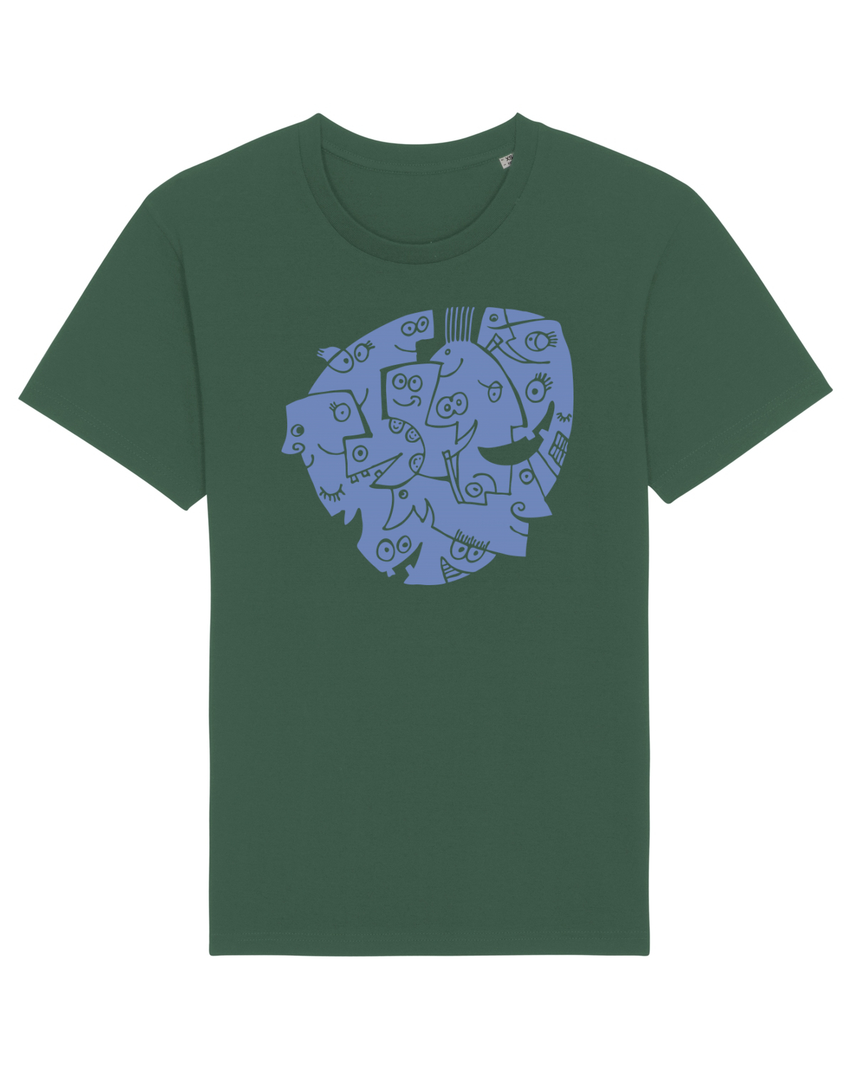 Tricou mânecă scurtă Unisex Rocker Bottle Green
