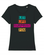 Surpriză Tricou mânecă scurtă guler larg fitted Damă Expresser