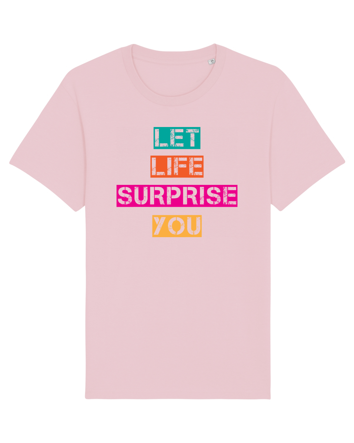 Tricou mânecă scurtă Unisex Rocker Cotton Pink
