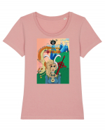 Fionna and Cake Tricou mânecă scurtă guler larg fitted Damă Expresser