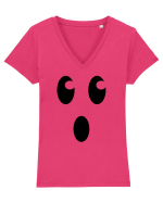 Ghost Face Tricou mânecă scurtă guler V Damă Evoker