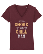 Smoke and Chill Tricou mânecă scurtă guler V Damă Evoker