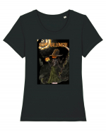 Happy Halloween  Tricou mânecă scurtă guler larg fitted Damă Expresser