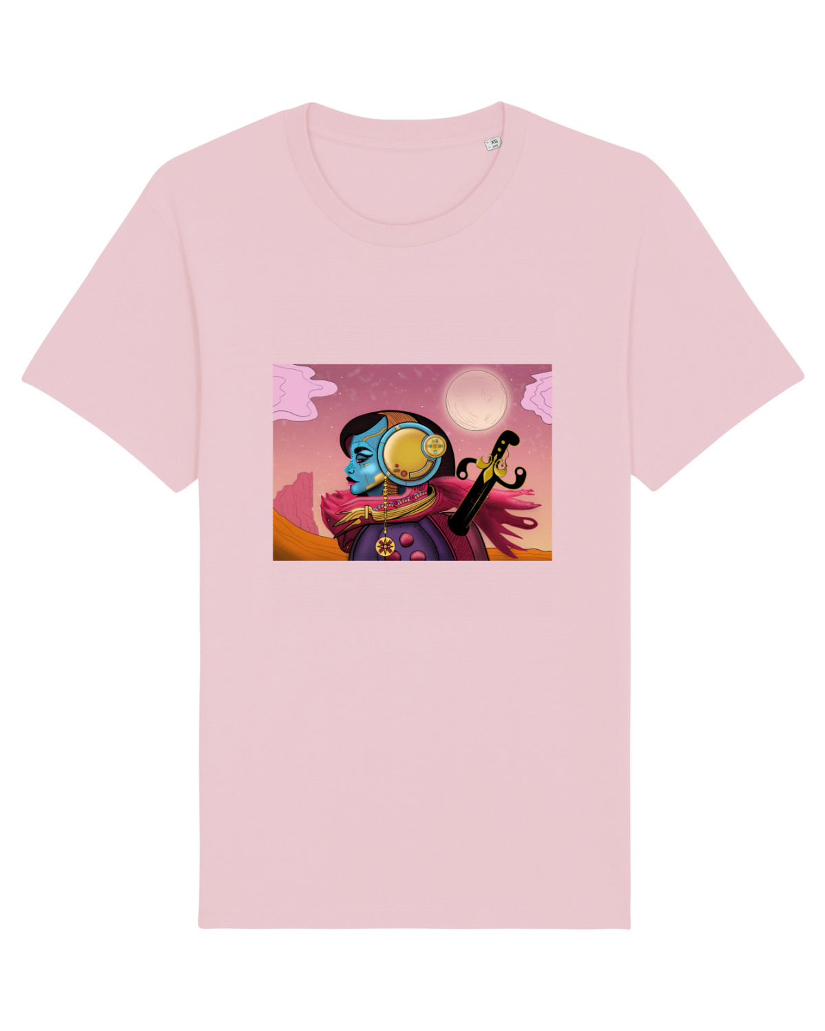 Tricou mânecă scurtă Unisex Rocker Cotton Pink