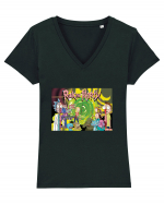 Rick and Morty Season 4 Tricou mânecă scurtă guler V Damă Evoker