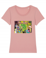 Rick and Morty Season 4 Tricou mânecă scurtă guler larg fitted Damă Expresser