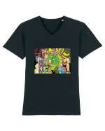 Rick and Morty Season 4 Tricou mânecă scurtă guler V Bărbat Presenter