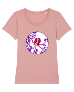 Love  Tricou mânecă scurtă guler larg fitted Damă Expresser