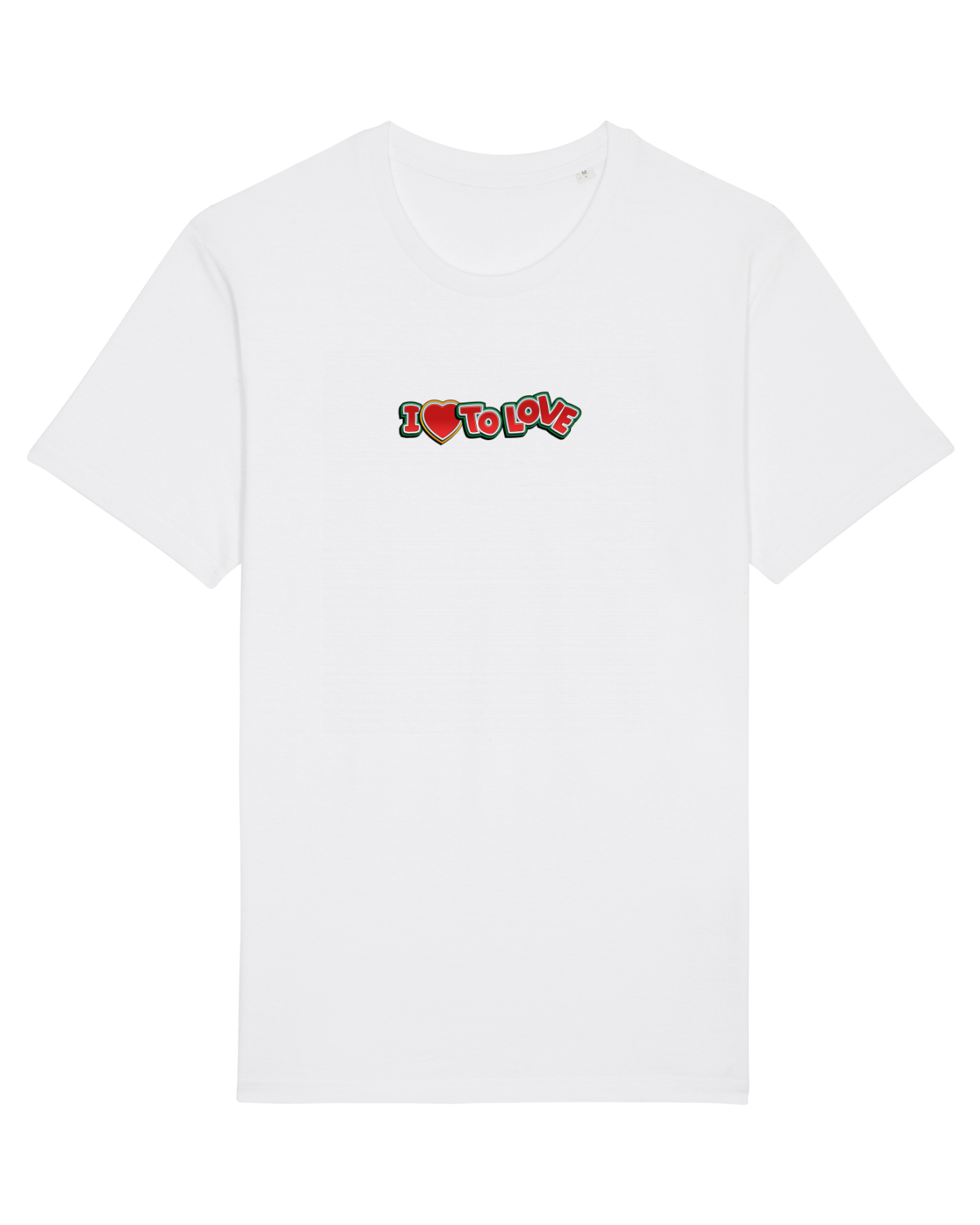 Tricou mânecă scurtă Unisex Rocker White