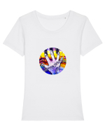 Feeling music Tricou mânecă scurtă guler larg fitted Damă Expresser