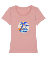 Angel Tricou mânecă scurtă guler larg fitted Damă Expresser