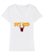 Don't think, it's a trap! Tricou mânecă scurtă guler V Damă Evoker