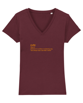 CUTE - definition Burgundy