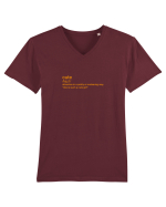 CUTE - definition Tricou mânecă scurtă guler V Bărbat Presenter