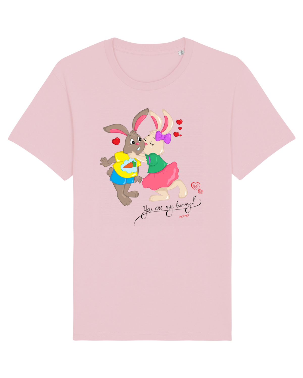 Tricou mânecă scurtă Unisex Rocker Cotton Pink