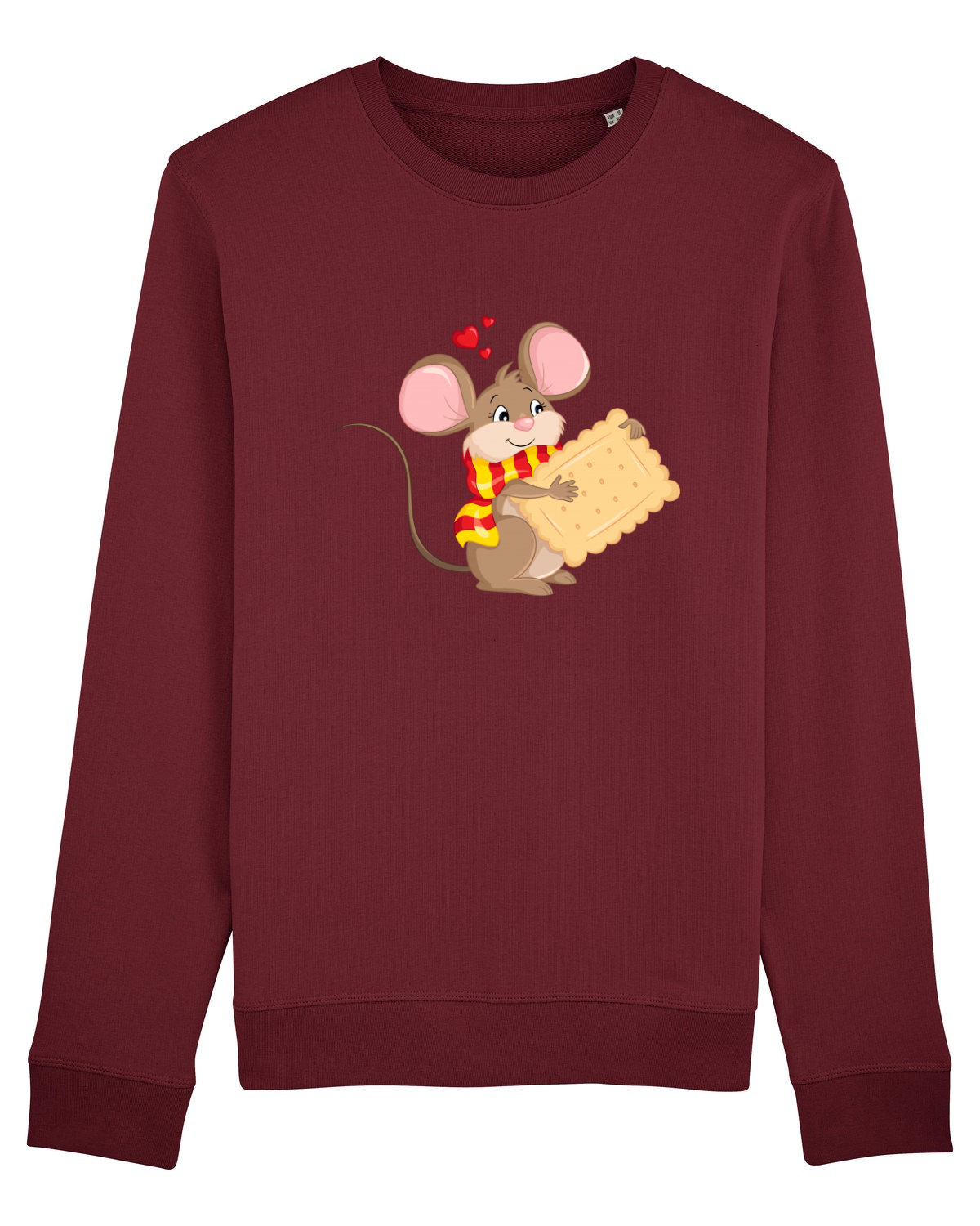 Bluză mânecă lungă Unisex Rise Burgundy