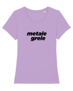 metale grele Tricou mânecă scurtă guler larg fitted Damă Expresser