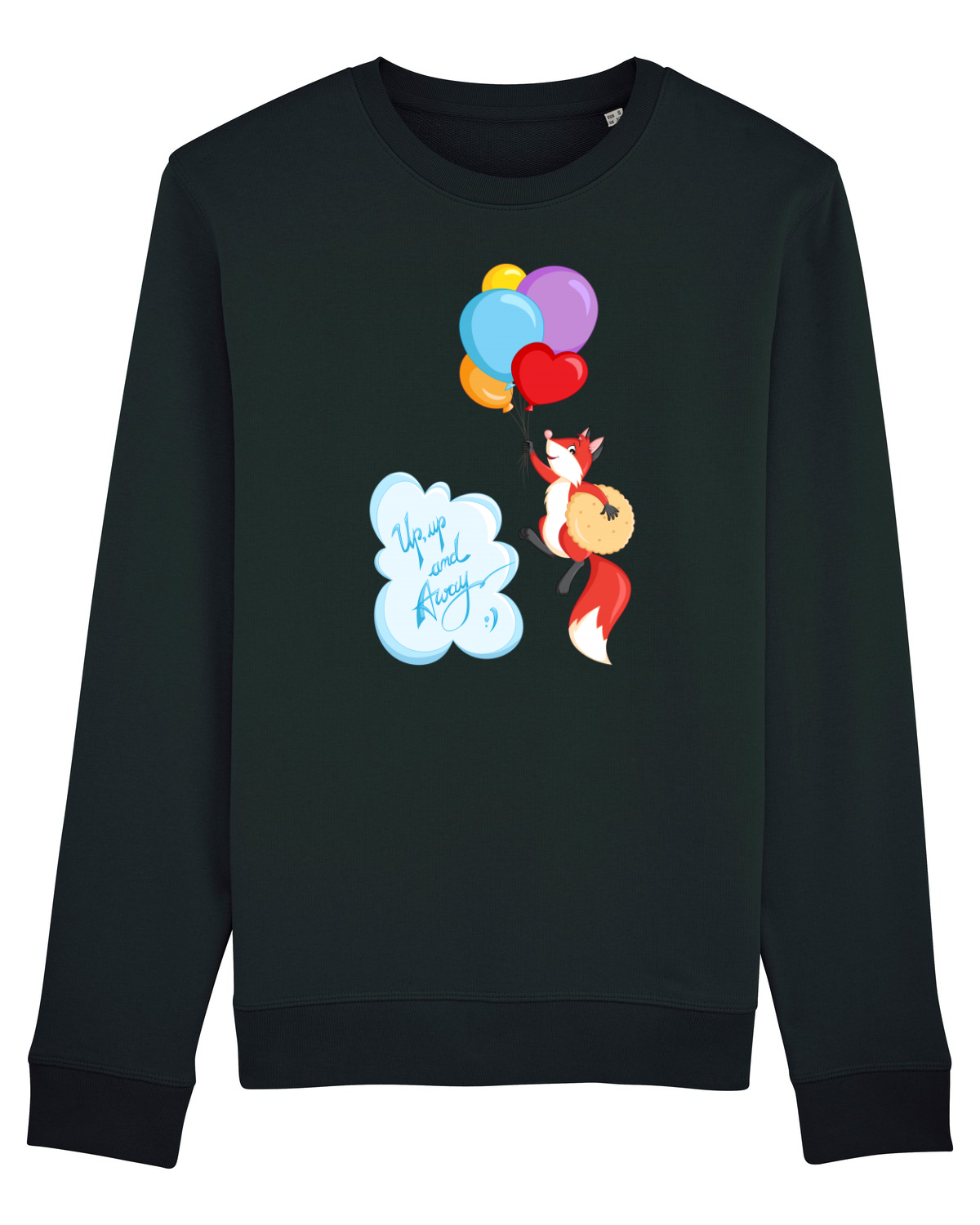 Bluză mânecă lungă Unisex Rise Black
