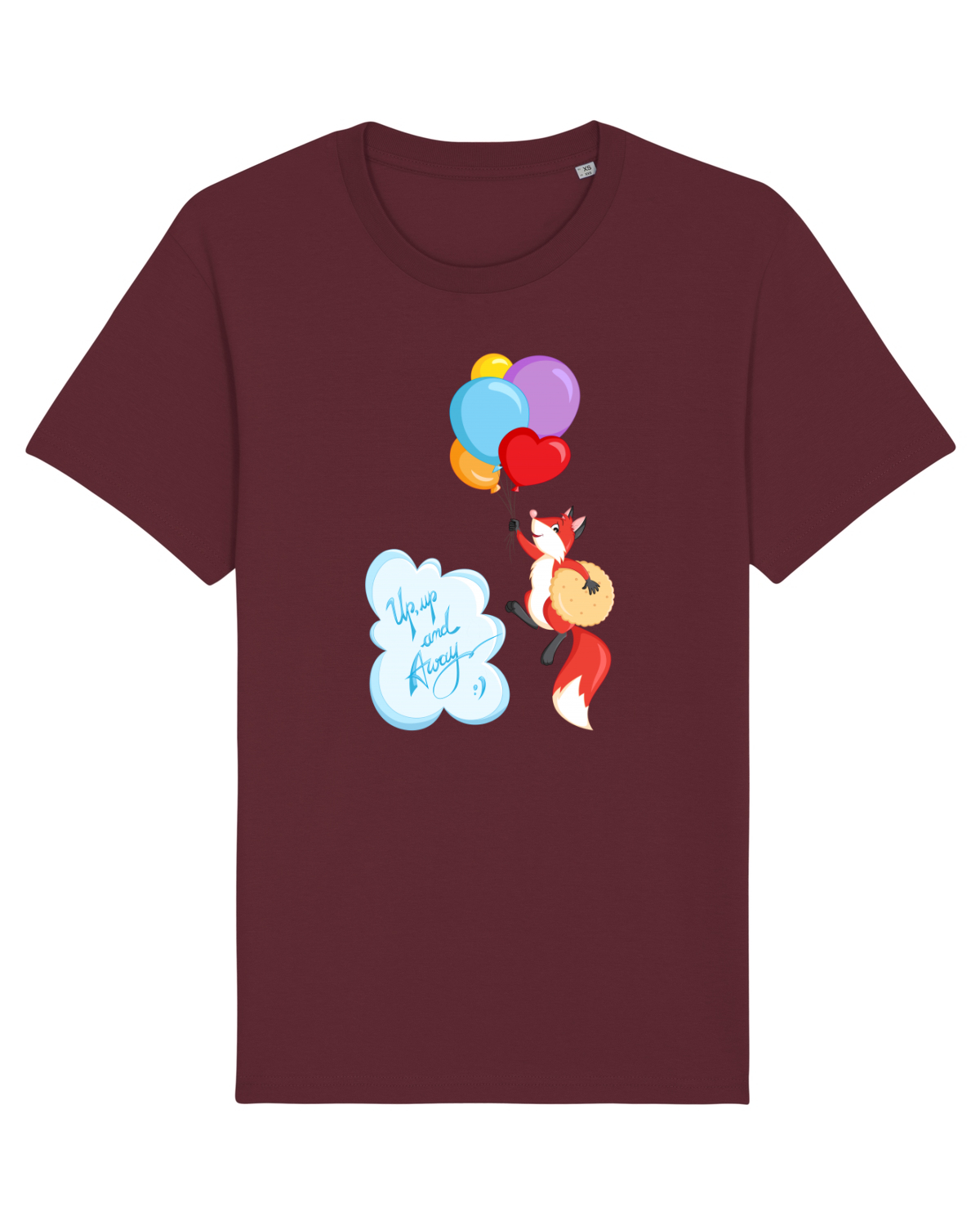 Tricou mânecă scurtă Unisex Rocker Burgundy