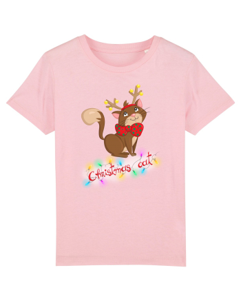 Christmas cat Cotton Pink