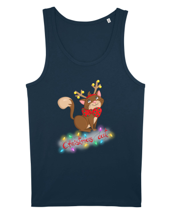 Christmas cat Navy
