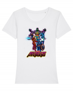 The Avengers Tricou mânecă scurtă guler larg fitted Damă Expresser