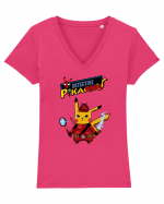 Detective Pikachu Tricou mânecă scurtă guler V Damă Evoker