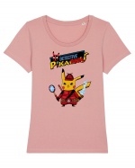 Detective Pikachu Tricou mânecă scurtă guler larg fitted Damă Expresser