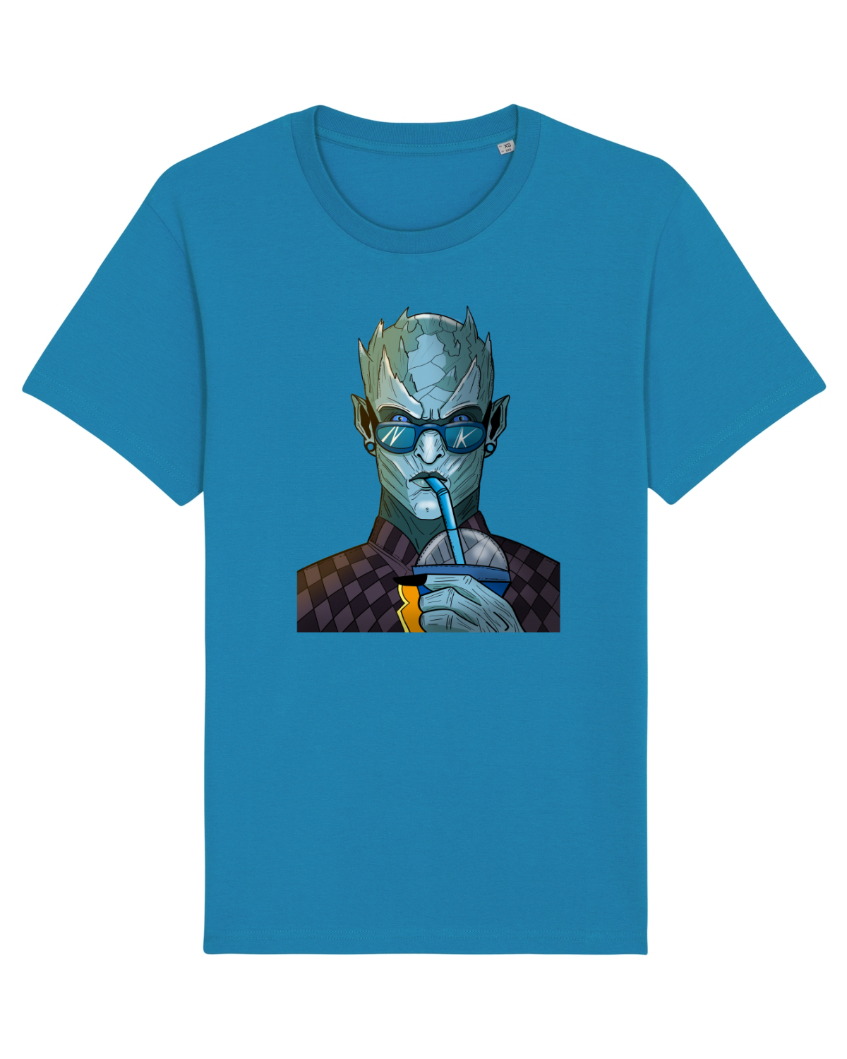 Tricou mânecă scurtă Unisex Rocker Azur