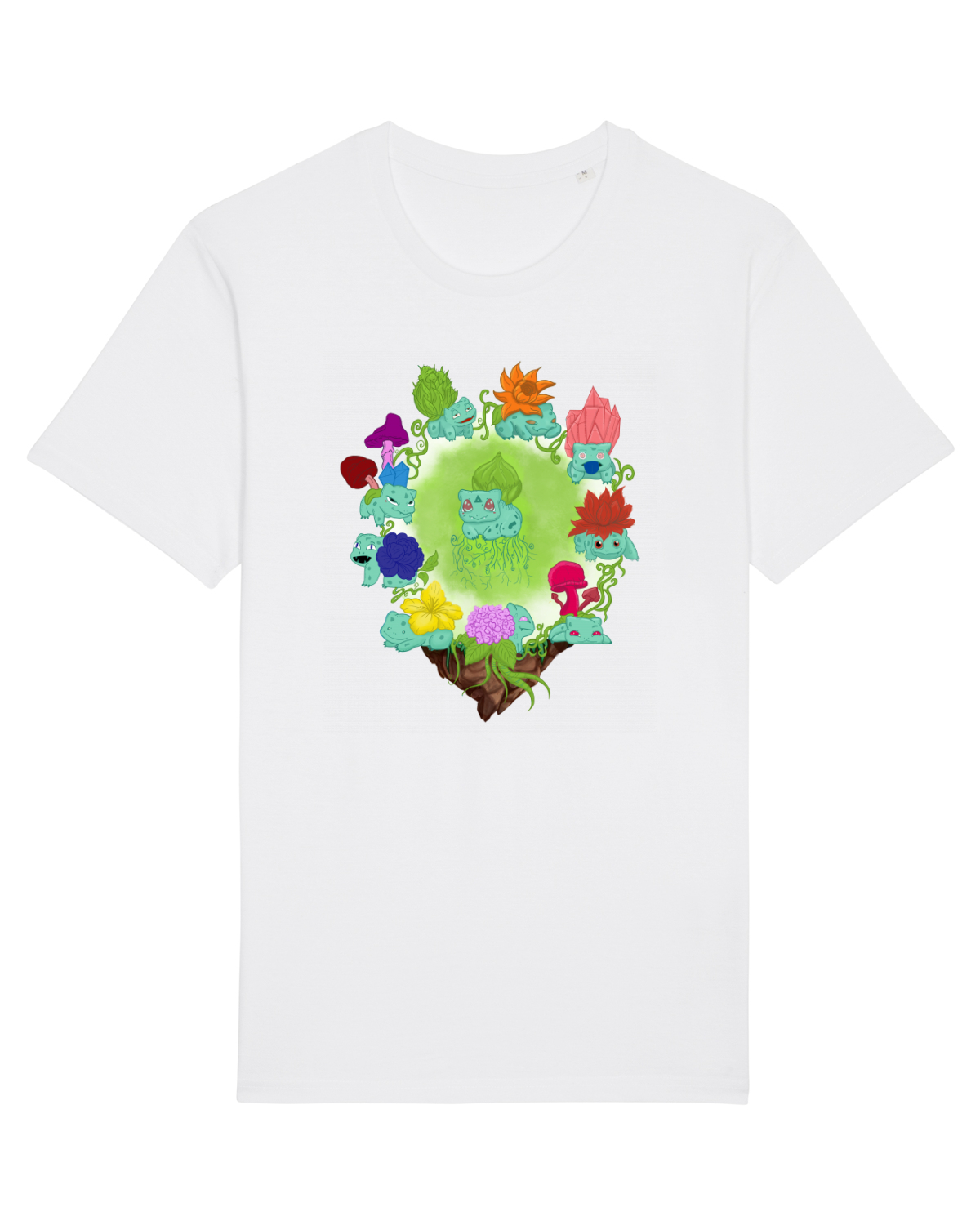 Tricou mânecă scurtă Unisex Rocker White