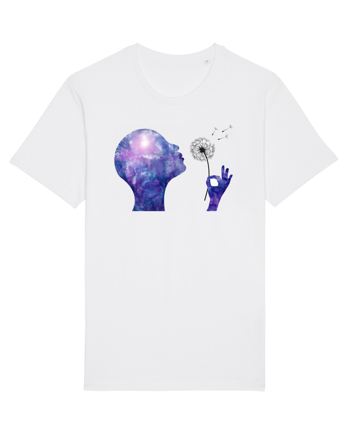 Tricou mânecă scurtă Unisex Rocker White