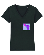Shoot Me Glam Baby Tricou mânecă scurtă guler V Damă Evoker