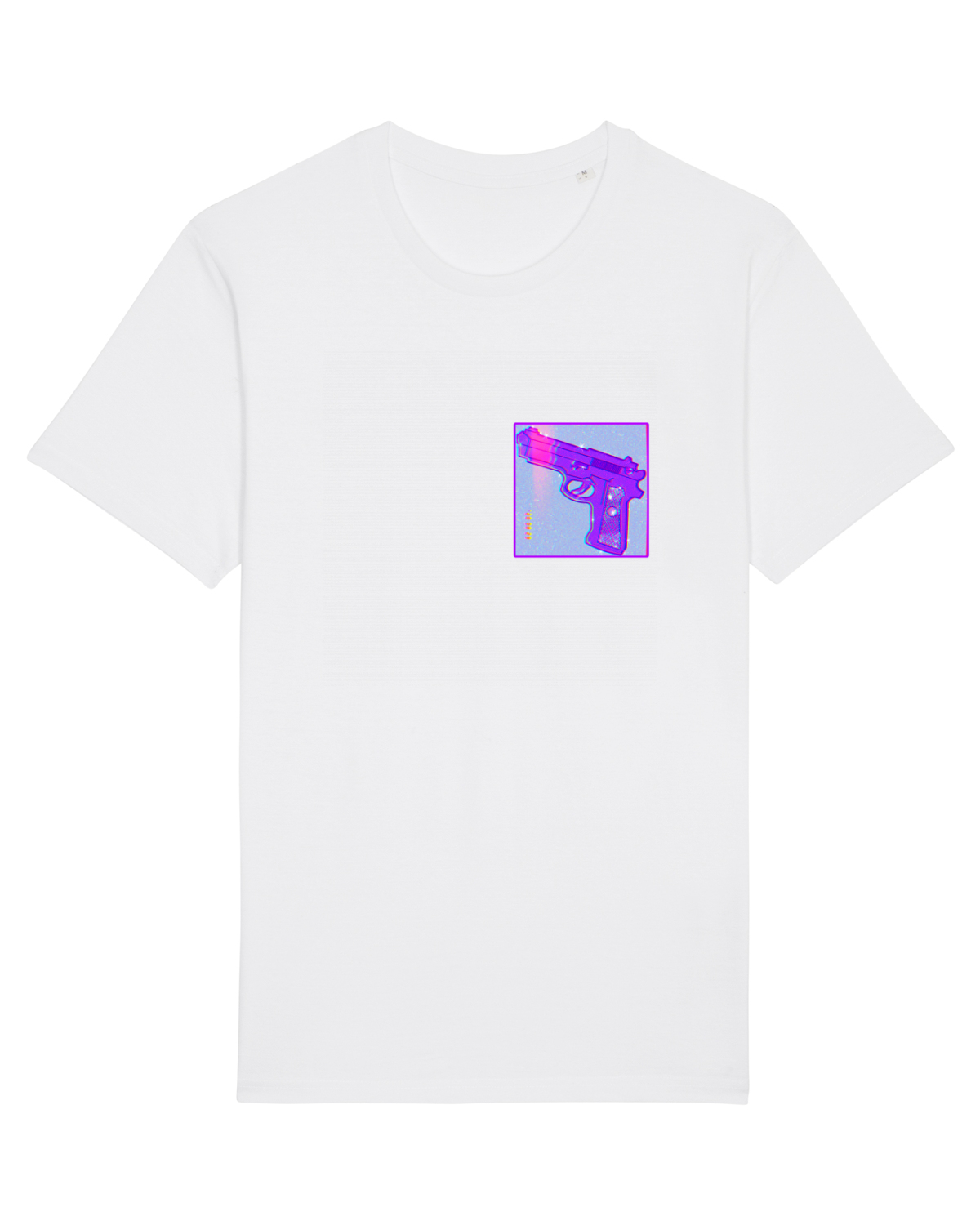 Tricou mânecă scurtă Unisex Rocker White