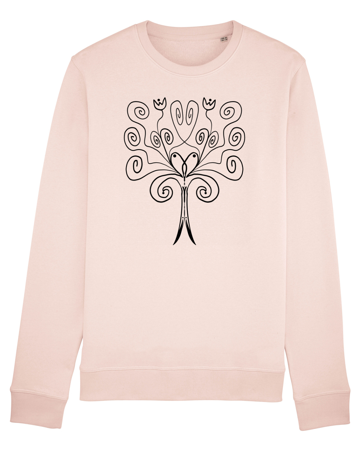 Bluză mânecă lungă Unisex Rise Candy Pink