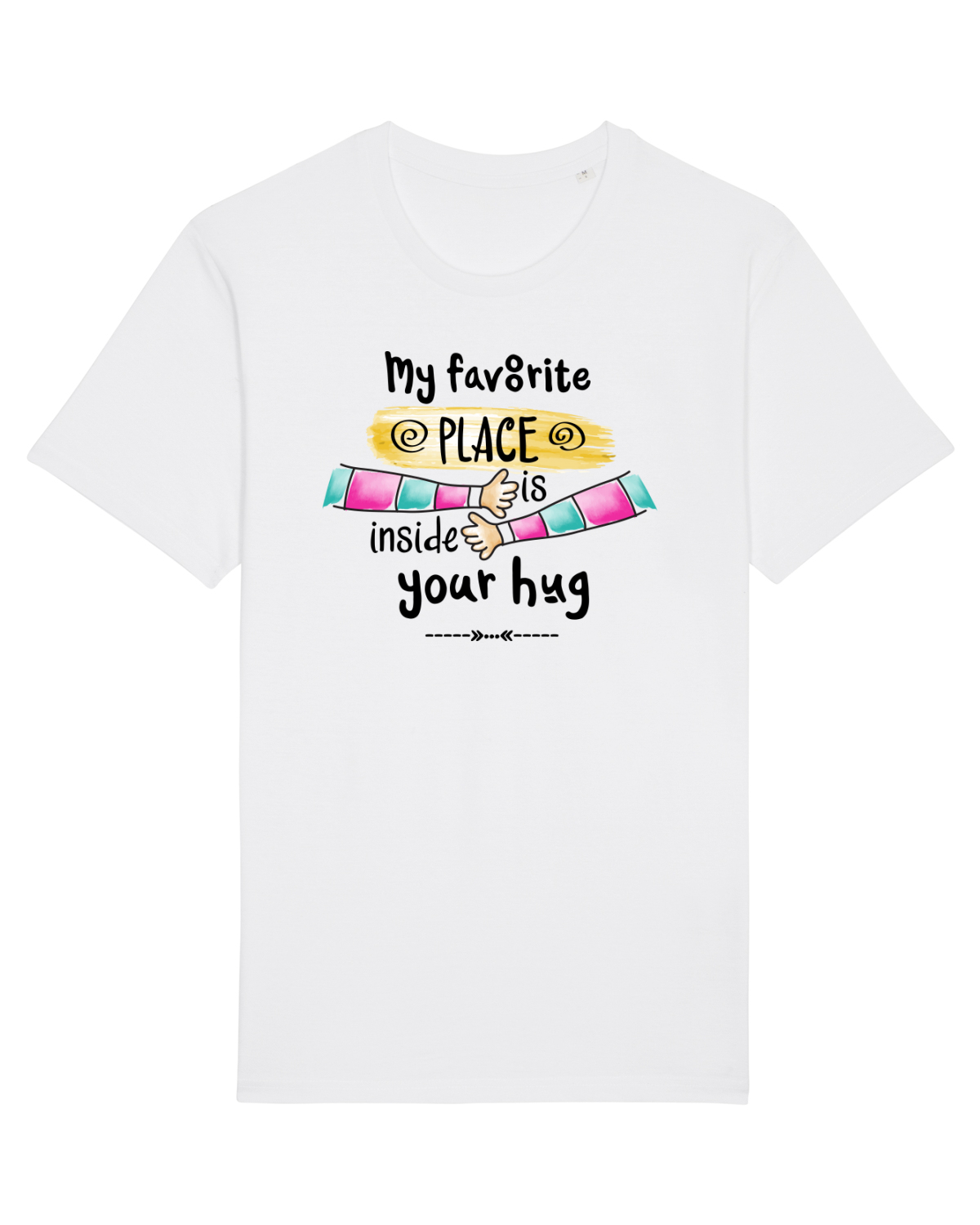 Tricou mânecă scurtă Unisex Rocker White