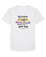 Locul favorit Tricou mânecă scurtă guler larg Bărbat Skater